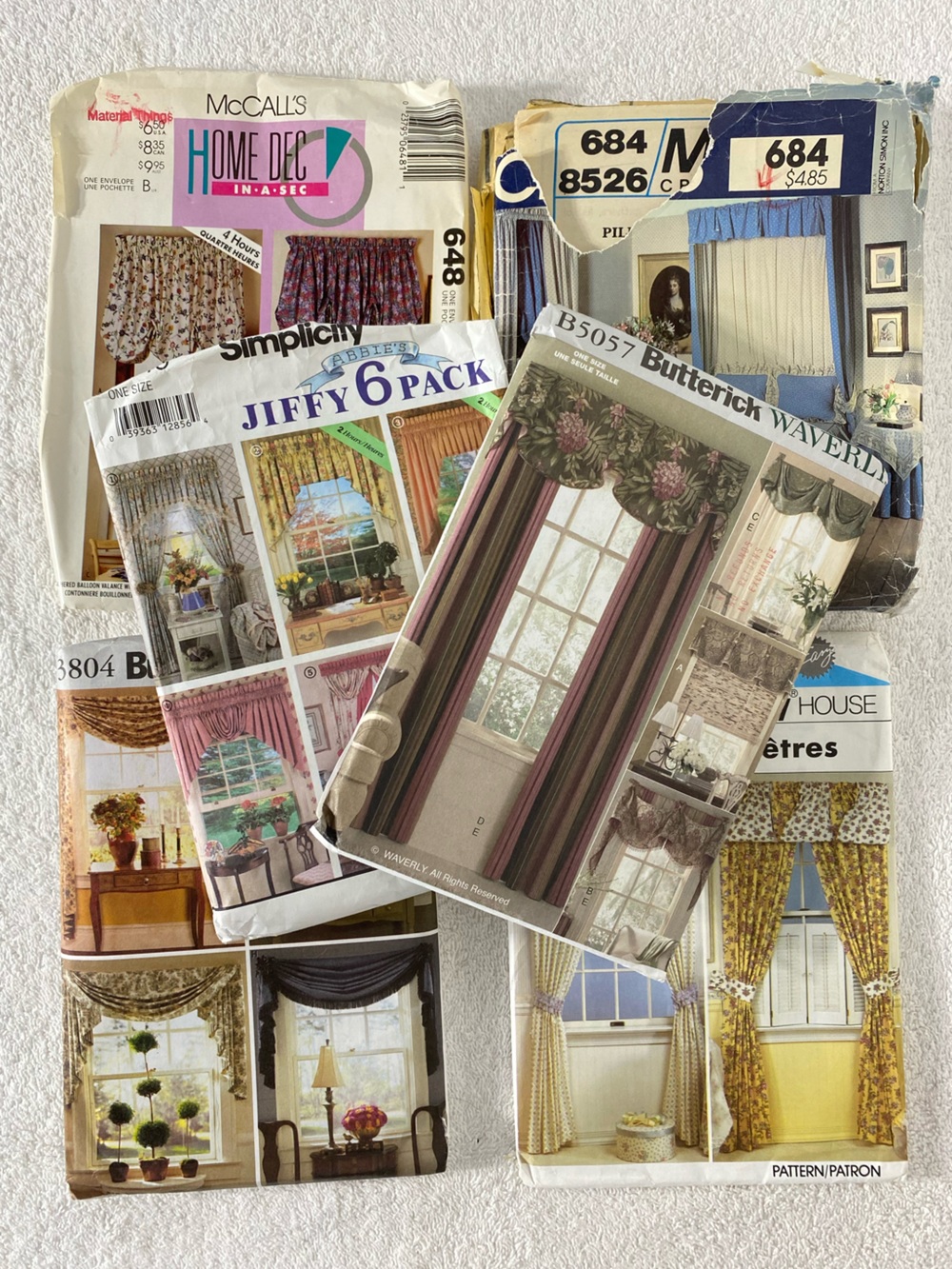 Vintage Home Decor Curtain Valance Sewing Patterns